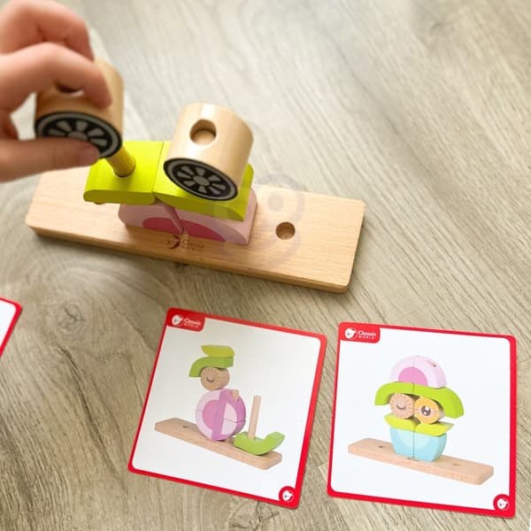 CLASSIC WORLD Kreativa Träklossar i 3D – Uggla (Rymdtema)