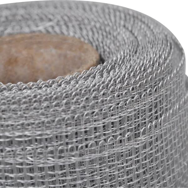 vidaXL Insektsnät aluminium 100x1000 cm silver