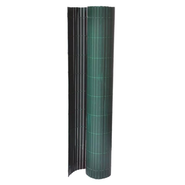 vidaXL Staketpanel PVC 90x300cm grön