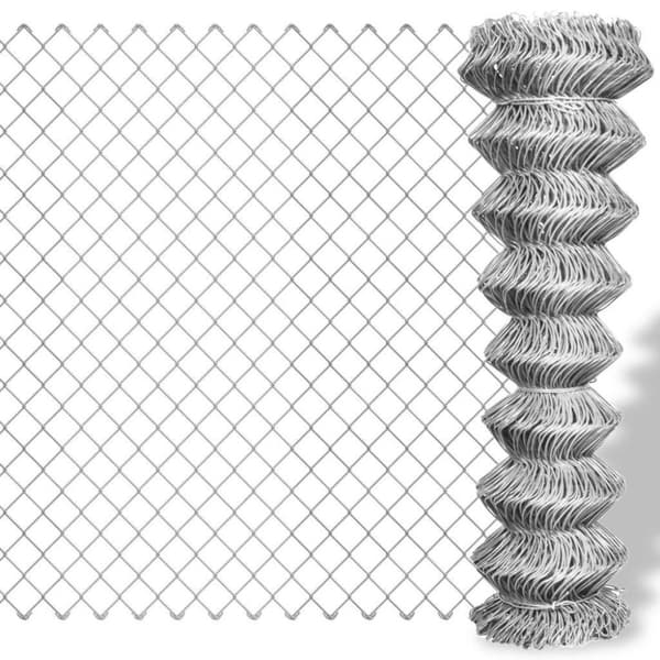 vidaXL Flätverksstängsel galvaniserat stål 25x1,5 m silver