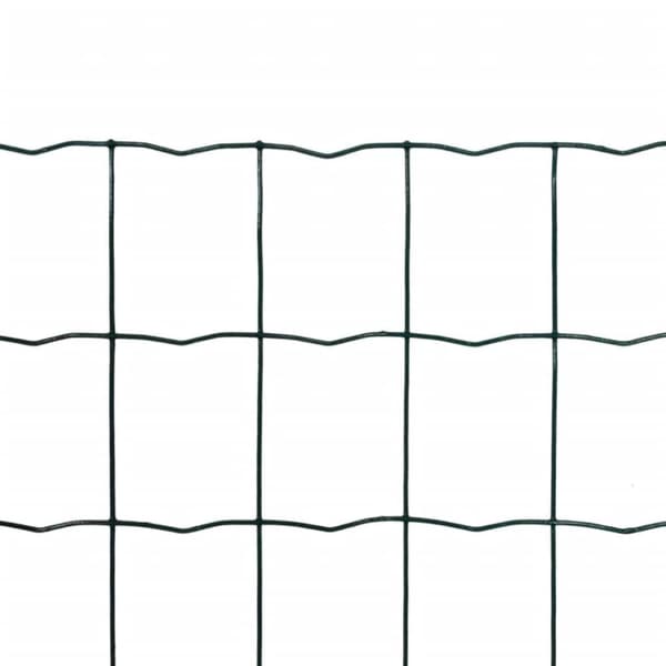 vidaXL Euroaita teräs 10 x 1,0 m vihreä