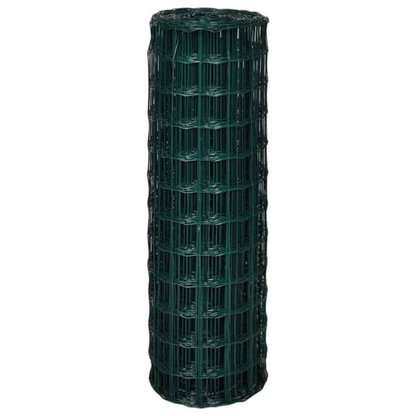 vidaXL Euroaita teräs 10 x 1,2 m vihreä