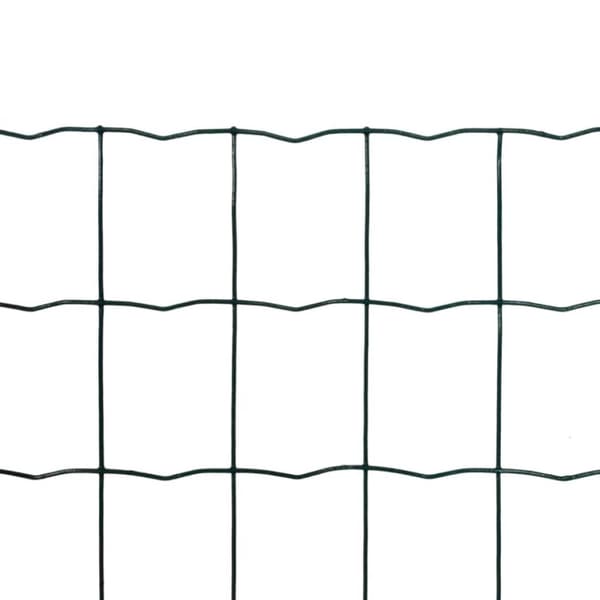 vidaXL eurohegn 10 x 1,5 m stål grøn