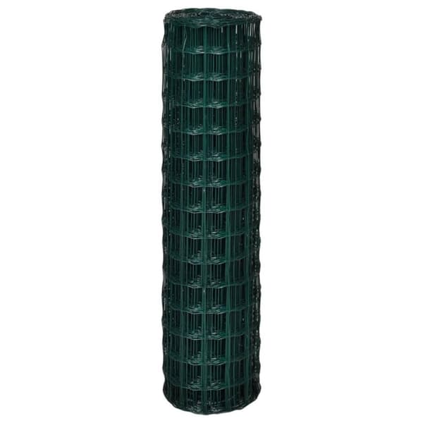 vidaXL eurohegn 25 x 1,5 m stål grøn