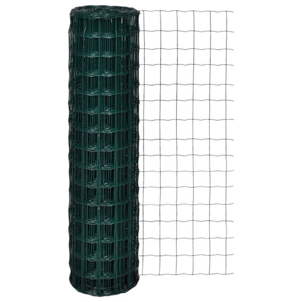 vidaXL eurohegn 25 x 1,5 m stål grøn