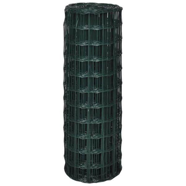 vidaXL eurohegn 10 x 1,5 m stål grøn