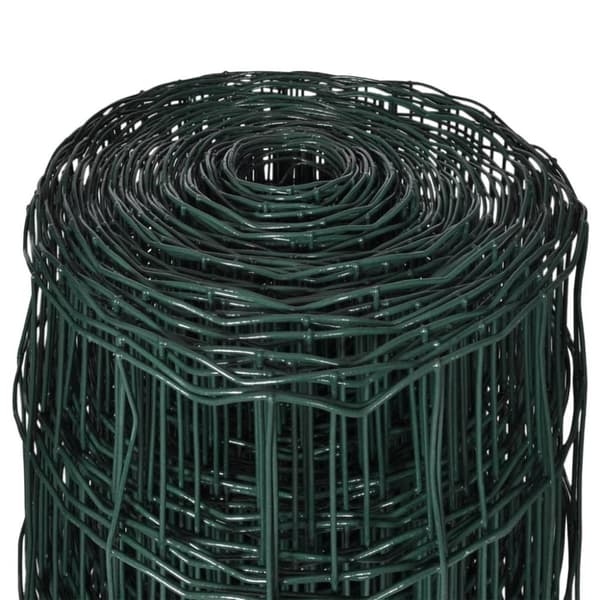 vidaXL Euroaita teräs 25 x 1,2 m vihreä
