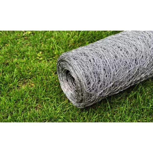 vidaXL hønsenet galvaniseret stål 25 x 1 m sølvfarvet