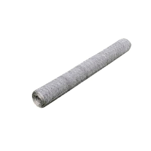 vidaXL hønsenet galvaniseret stål 25 x 1 m sølvfarvet