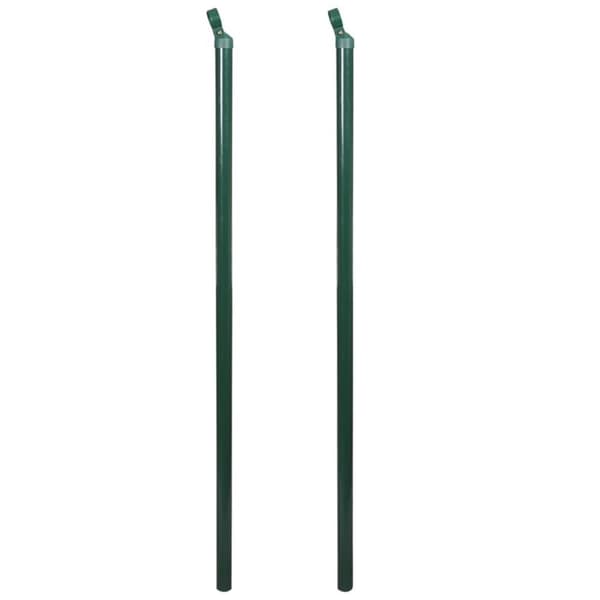 vidaXL Verkkoaita tolpilla piikeillä teräs 1,0x15 m