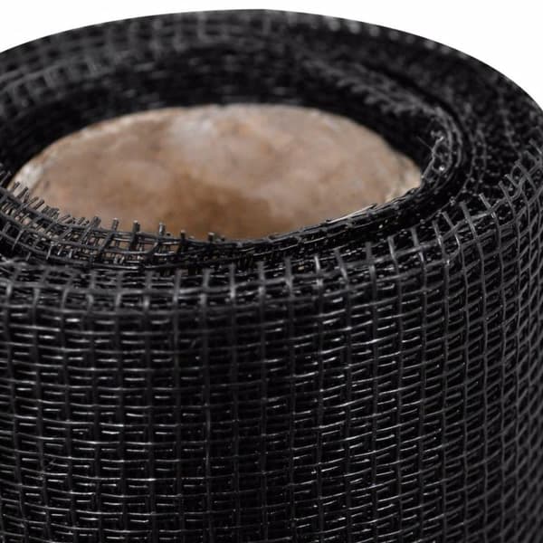 vidaXL Nettingskjerm glassfiber 100x1000 cm svart