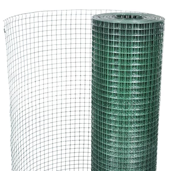 vidaXL Kanaverkko galvanoitu teräs 1x25 m vihreä