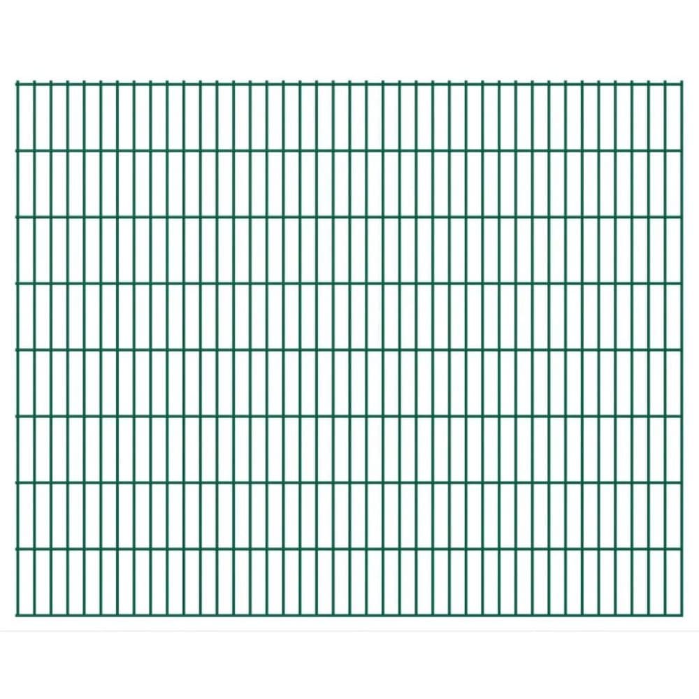 vidaXL 2D Stängselpaneler 2,008x1,63 m grön