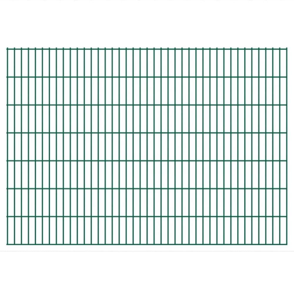 vidaXL 2D Stängselpaneler 2,008x1,43 m grön