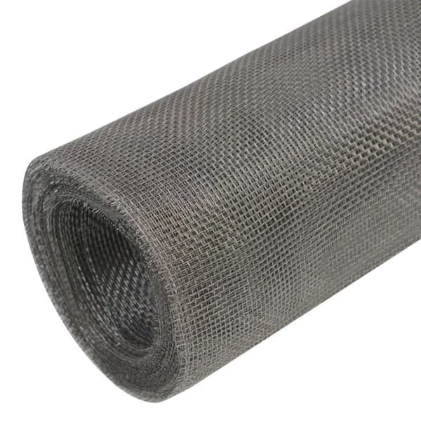 vidaXL Insektsnät rostfritt stål 100x1000 cm silver