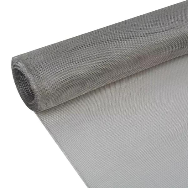 vidaXL Verkkosuoja ruostumaton teräs 100x1000 cm hopea