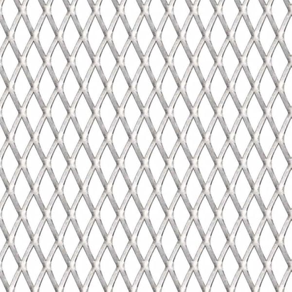 vidaXL Sträckmetall rostfritt stål 50x50 cm 45x20x4 mm