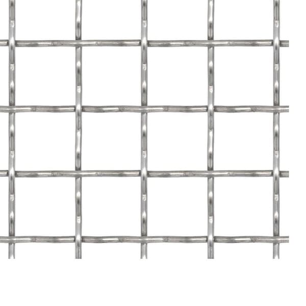 vidaXL Krympet kjedegjerde for hage rustfritt stål 50x50 cm 31x31x3 mm