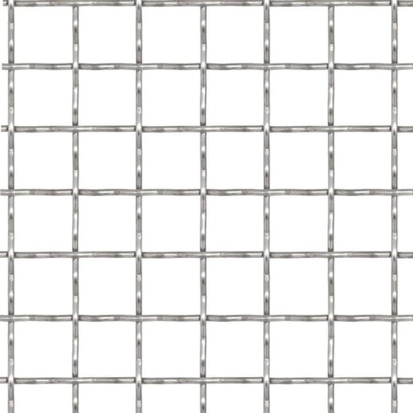 vidaXL rillet trådnetspanel rustfrit stål 50 x 50 cm 21 x 21 x 2,5 mm