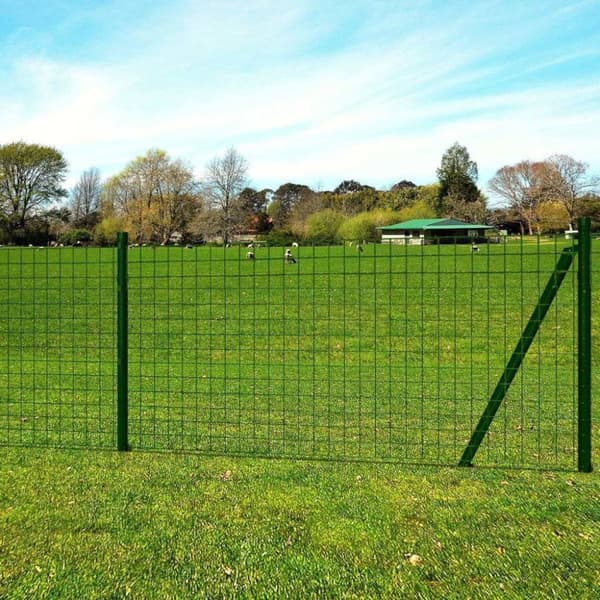 vidaXL eurohegn 25 x 1 m stål grøn