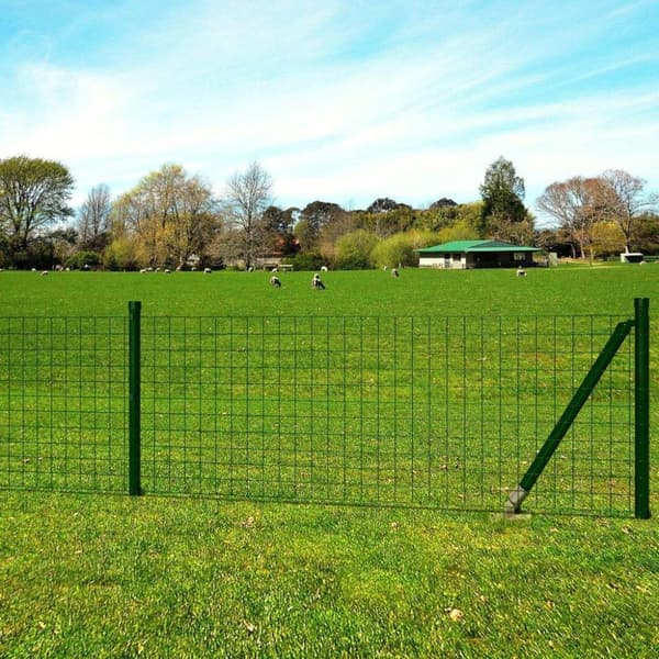 vidaXL eurohegn 10 x 1 m stål grøn