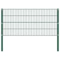 Miniatyrbilde 2 av 5: vidaXL Gjerdepanel med stolper jern 10,2x0,8 m grønn