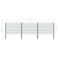 Miniatyrbilde 5 av 5: vidaXL Gjerdepanel med stolper jern 5,1x1,2 m grønn