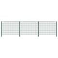 Miniatyrbilde 1 av 5: vidaXL Gjerdepanel med stolper jern 5,1x1,2 m grønn