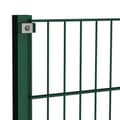 Miniatyrbilde 4 av 5: vidaXL Gjerdepanel med stolper jern 11,9x1,2 m grønn