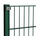 Miniatyrbilde 4 av 5: vidaXL Gjerdepanel med stolper jern 13,6x1,2 m grønn