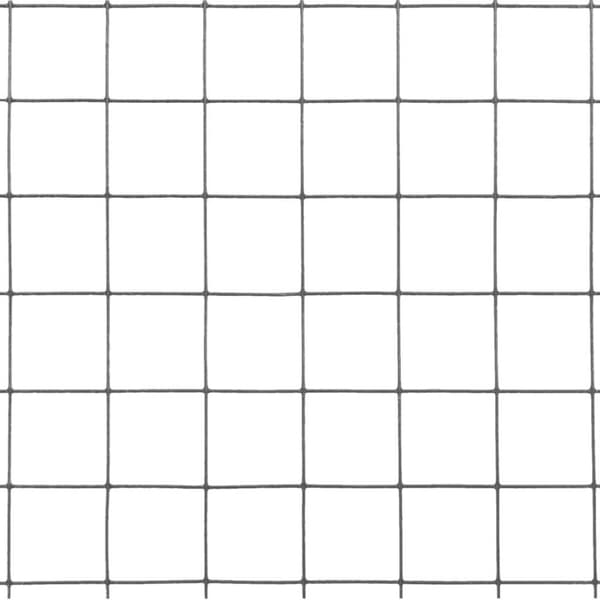 vidaXL Kanaverkko teräs PVC pinnoitteella 10x1,5 m harmaa