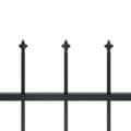 Pikkukuva 4 / 5: vidaXL Puutarha-aita keihäänkärjillä 15,3x0,8 m teräs musta