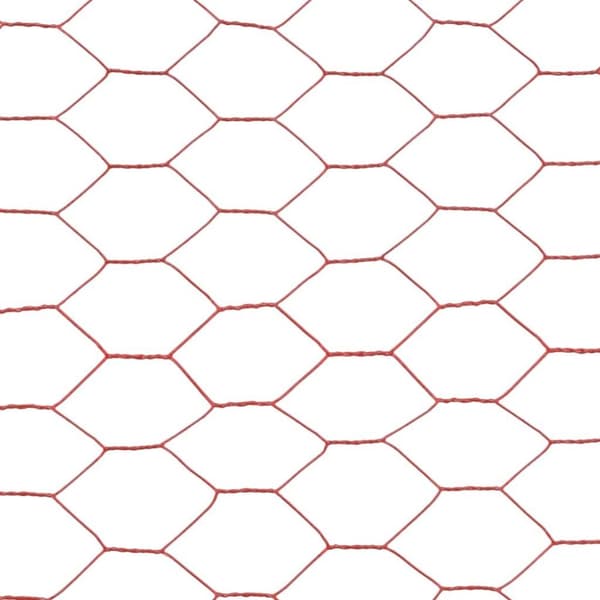 vidaXL Kanaverkko teräs PVC pinnoitteella 25x0,5 m punainen