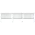 Miniatyrbilde 1 av 5: vidaXL Gjerdepanel med stolper jern 5,1x0,8 m grønn