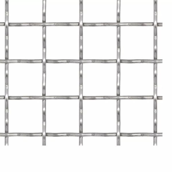 vidaXL rillet trådnetspanel rustfrit stål 100 x 85 cm 11 x 11 x 2 mm