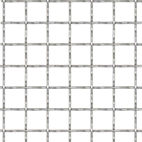 vidaXL rillet trådnetspanel rustfrit stål 100 x 85 cm 11 x 11 x 2 mm