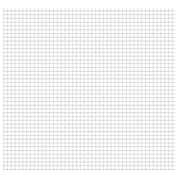 vidaXL rillet trådnetspanel rustfrit stål 100 x 85 cm 11 x 11 x 2 mm