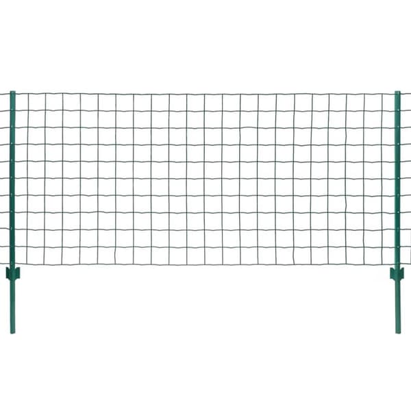vidaXL eurohegn 20 x 1 m stål grøn