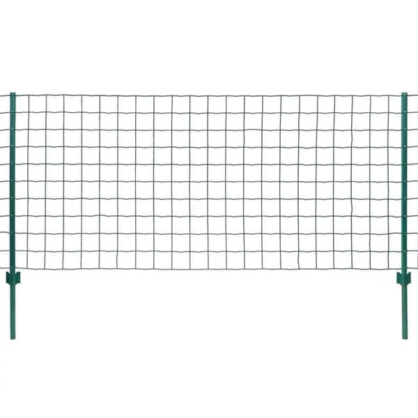 vidaXL eurohegn 20 x 1 m stål grøn