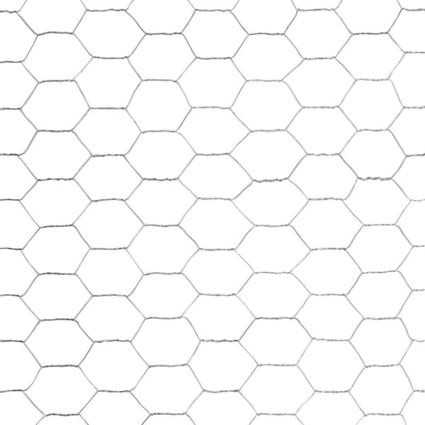 vidaXL hønsenet galvaniseret stål 25 x 1,5 m sølvfarvet
