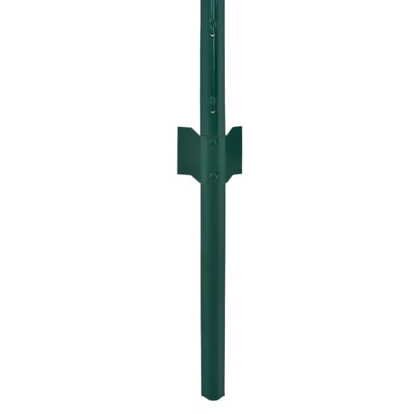 vidaXL Verkkoaita tolpilla teräs 25x1,5 m vihreä