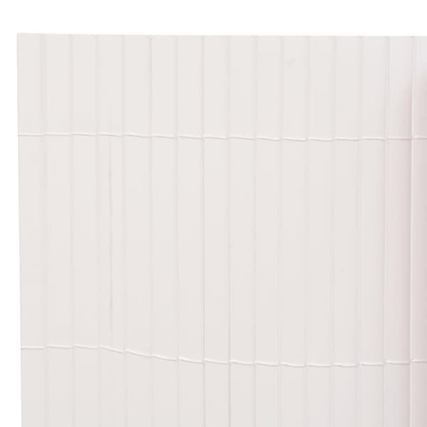 vidaXL Kaksipuolinen puutarha-aita 150x300 cm Valkoinen