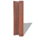 Miniatyrbild 2 av 5: vidaXL Dubbelsidigt insynsskydd PVC 150x300 cm brun