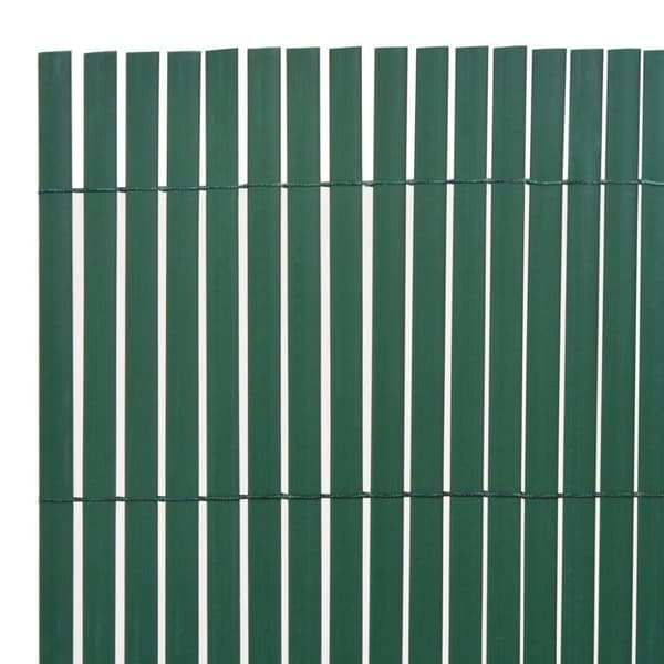 vidaXL dobbeltsidet havehegn PVC 150 x 500 cm grøn