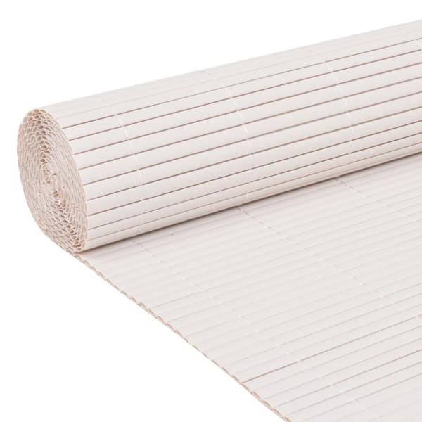 vidaXL dobbeltsidet havehegn 150 x 500 cm hvid