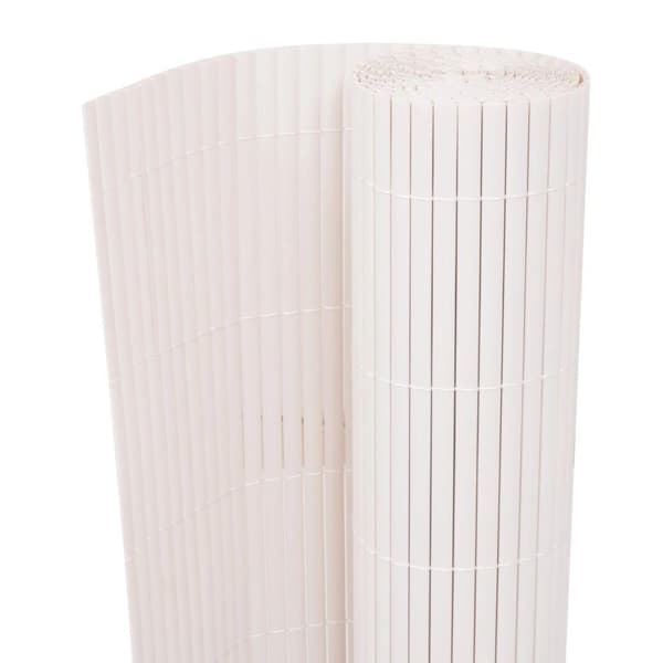 vidaXL dobbeltsidet havehegn 150 x 500 cm hvid