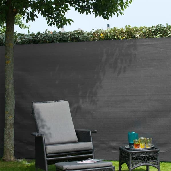 Nature Hagepanel PE 1,5x5m antrasitt