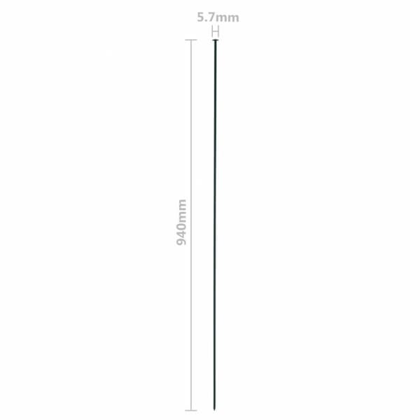 vidaXL Puutarha-aitasarja kaareva 77,5x78,5 cm vihreä