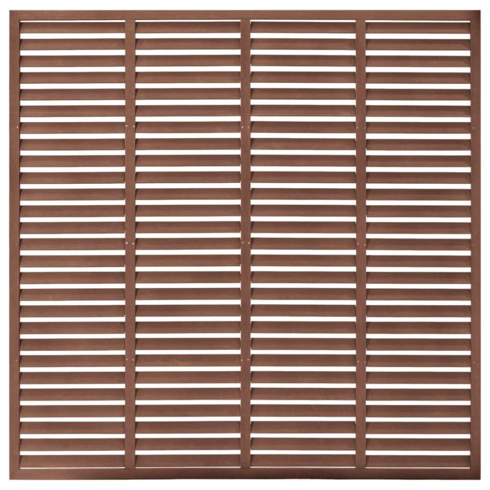 vidaXL Vindskydd WPC 170x170 cm brun
