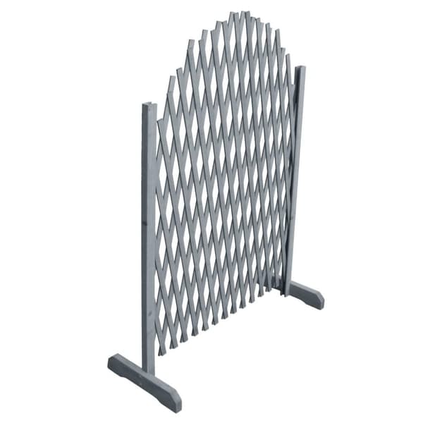 vidaXL Säleaita täysi kuusi 1,8x1 m harmaa